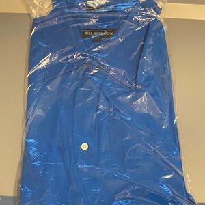 Bill Robinson Blue Button-Up Shirt